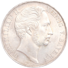 Монета 1 талер 1855 года Бавария «Реставрация Колонны Мадонны в Мюнхене» (реверс)