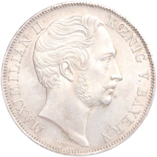 Монета 1 талер 1855 года Бавария «Реставрация Колонны Мадонны в Мюнхене» (реверс)