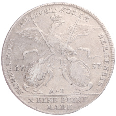 Монета 1 талер 1757 года город Нюрнберг (реверс)