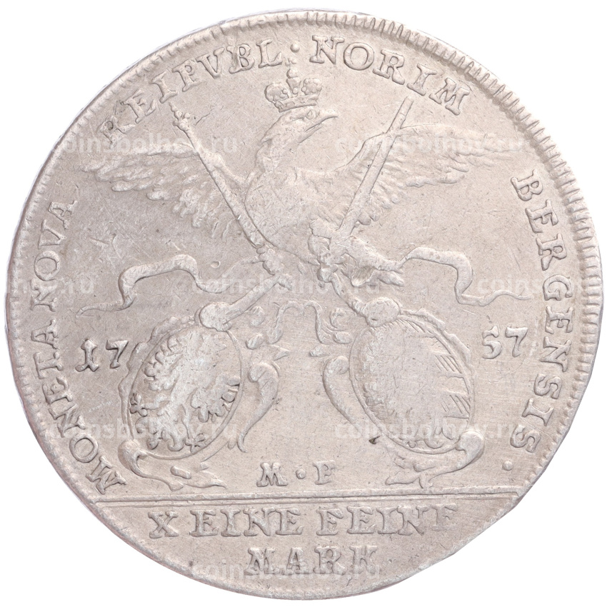 Монета 1 талер 1757 года город Нюрнберг (вид 2)