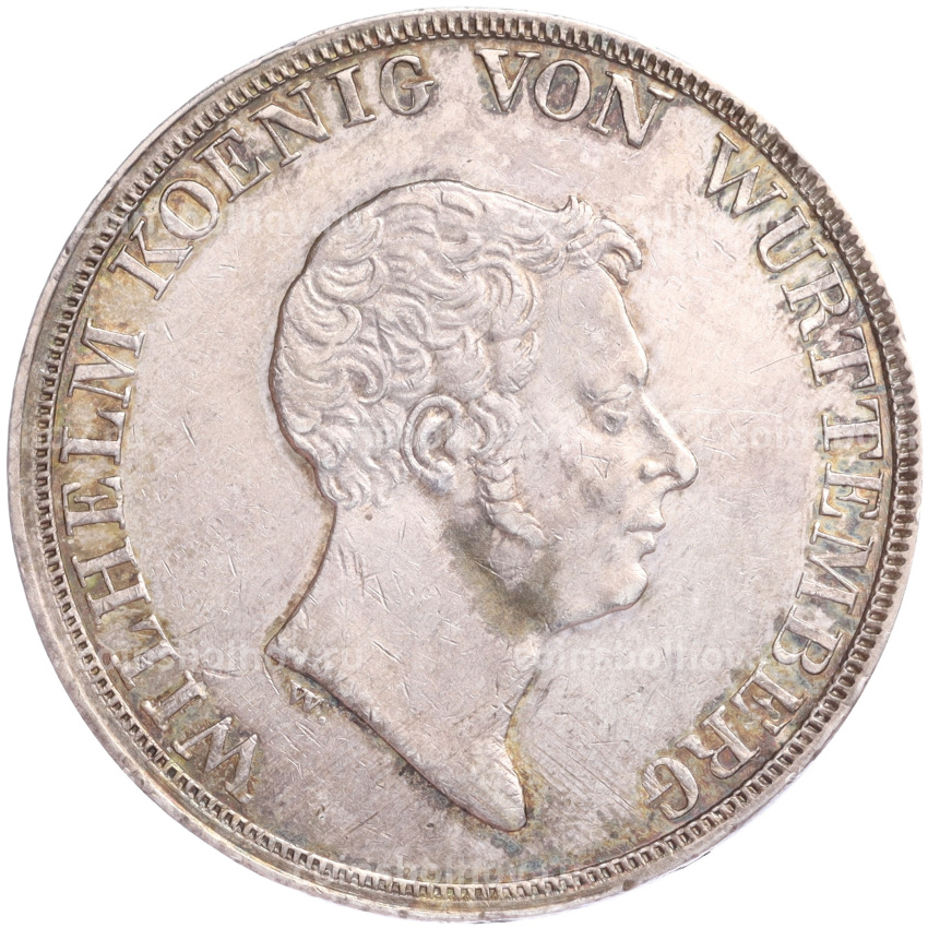 Монета 1 талер 1833 года Вюртемберг «Таможенный союз» (вид 2)