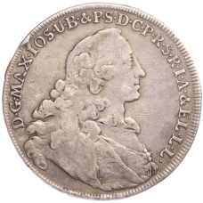 Монета 1 талер 1756 года Бавария (реверс)