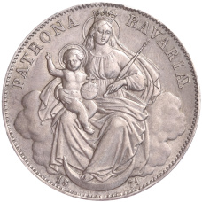 Монета 1 талер 1871 года Бавария (аверс)