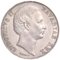 Монета 1 талер 1871 года Бавария (реверс)