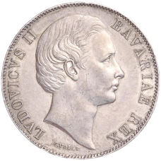 Монета 1 талер 1871 года Бавария (реверс)