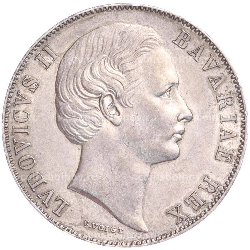 Монета 1 талер 1871 года Бавария (вид 2)