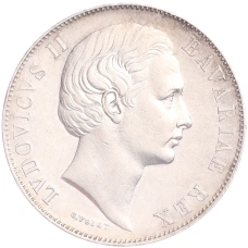 Монета 1 талер 1870 года Бавария (реверс)