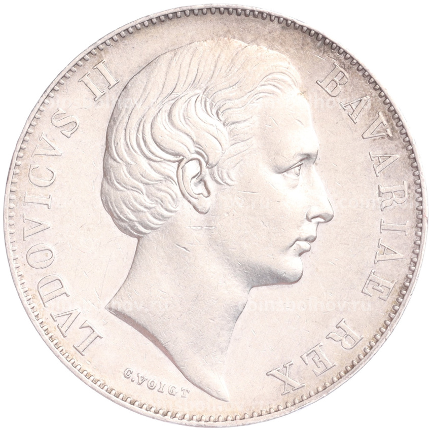 Монета 1 талер 1870 года Бавария (вид 2)