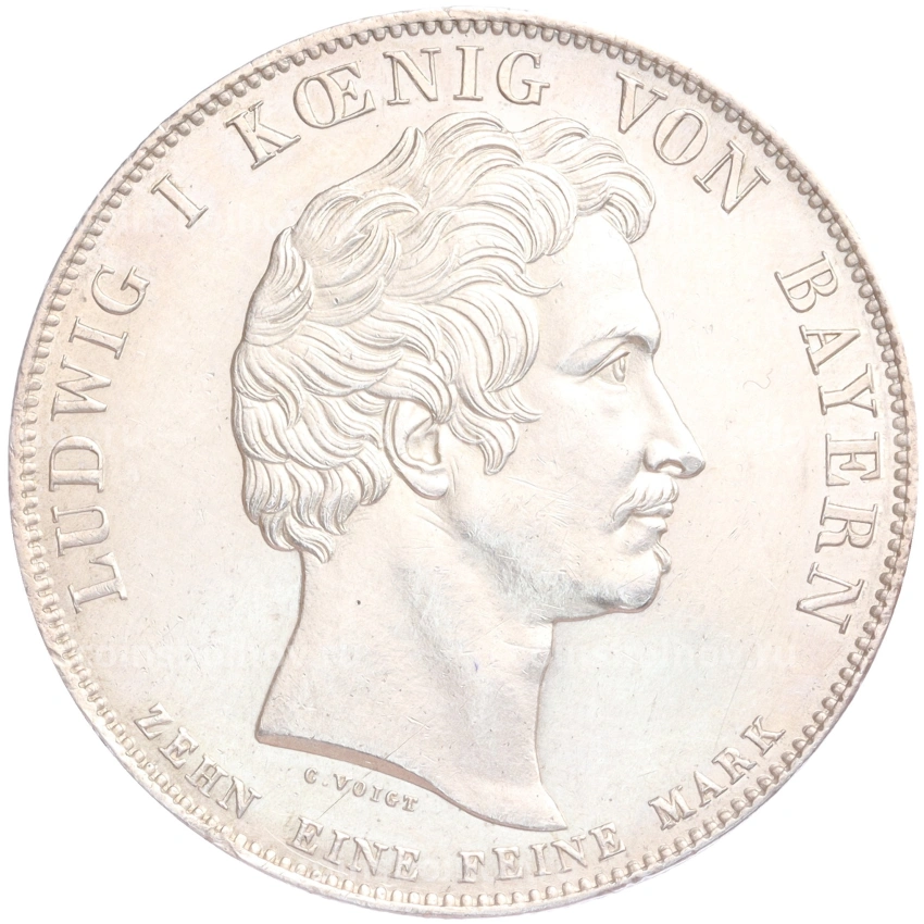 Монета 1 талер 1832 года Бавария «Князь Отто Баварский Первый король Греции» (вид 2)