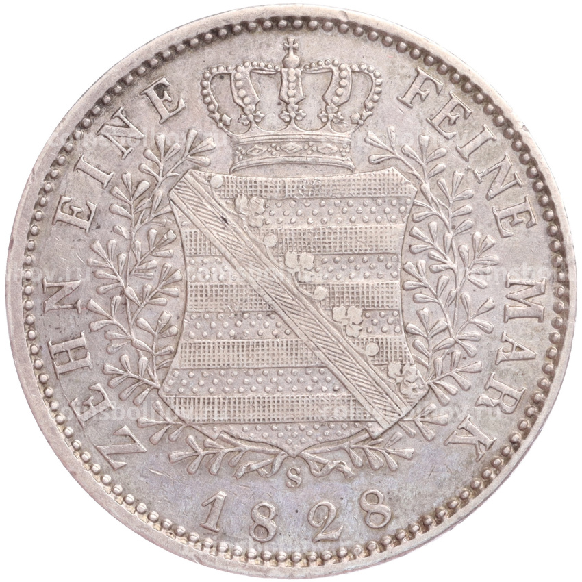 Монета 1 талер 1828 года Саксония (вид 2)