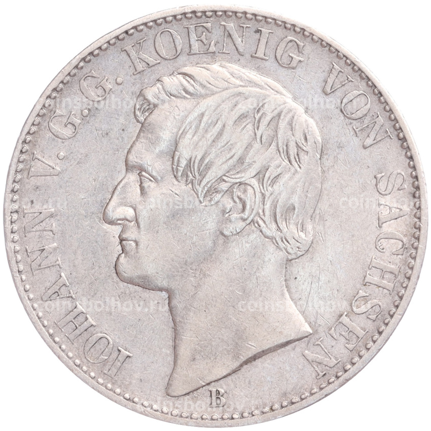 Монета 1 талер 1866 года В Саксония