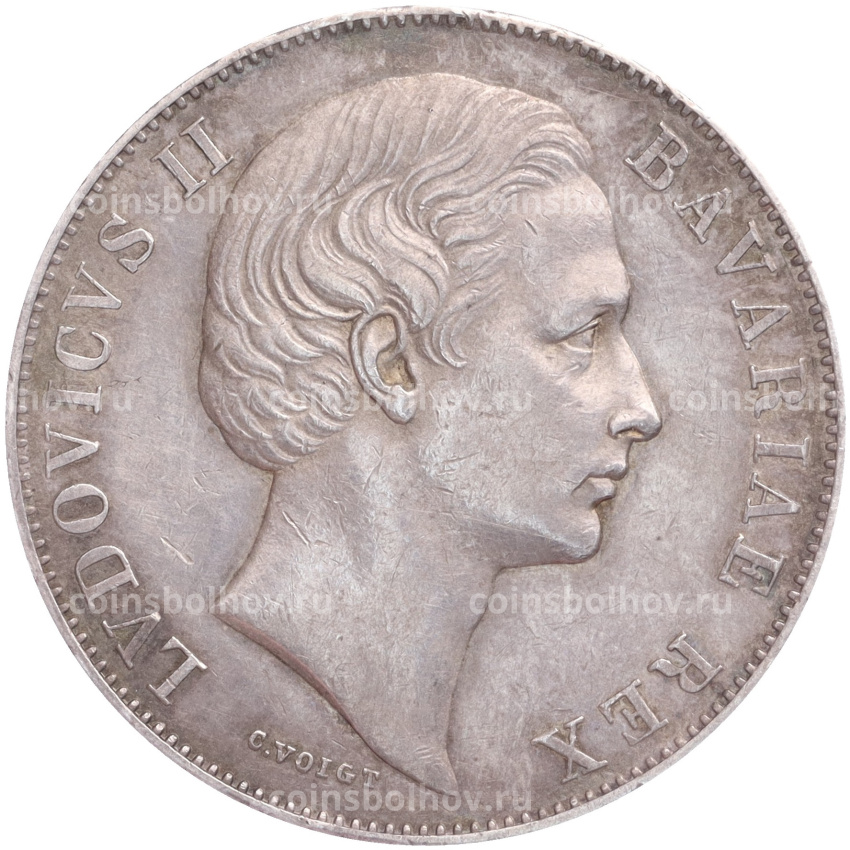 Монета 1 талер 1869 года Бавария (вид 2)