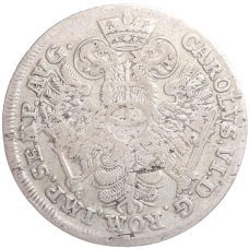 Монета 8 шиллингов 1726 года Гамбург (реверс)