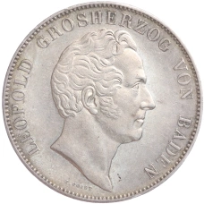 Монета 2 талера 1844 года Баден «Монумент Карла Фридриха» (реверс)