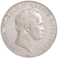 Монета 2 талера 1841 года Пруссия (аверс)
