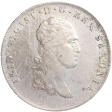 Монета 1 талер 1812 года Саксония (аверс)