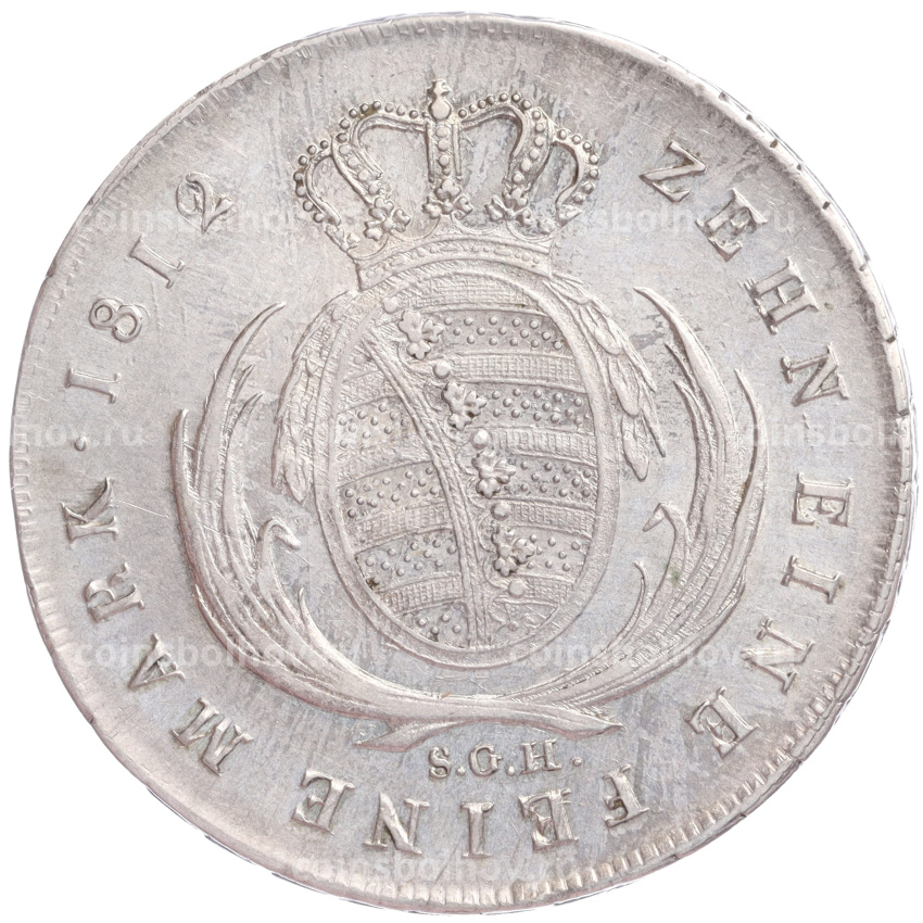 Монета 1 талер 1812 года Саксония (вид 2)