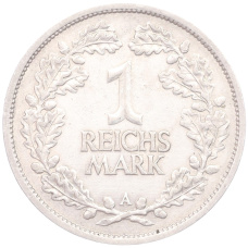 Монета 1 рейхсмарка 1926 года A Германия (аверс)