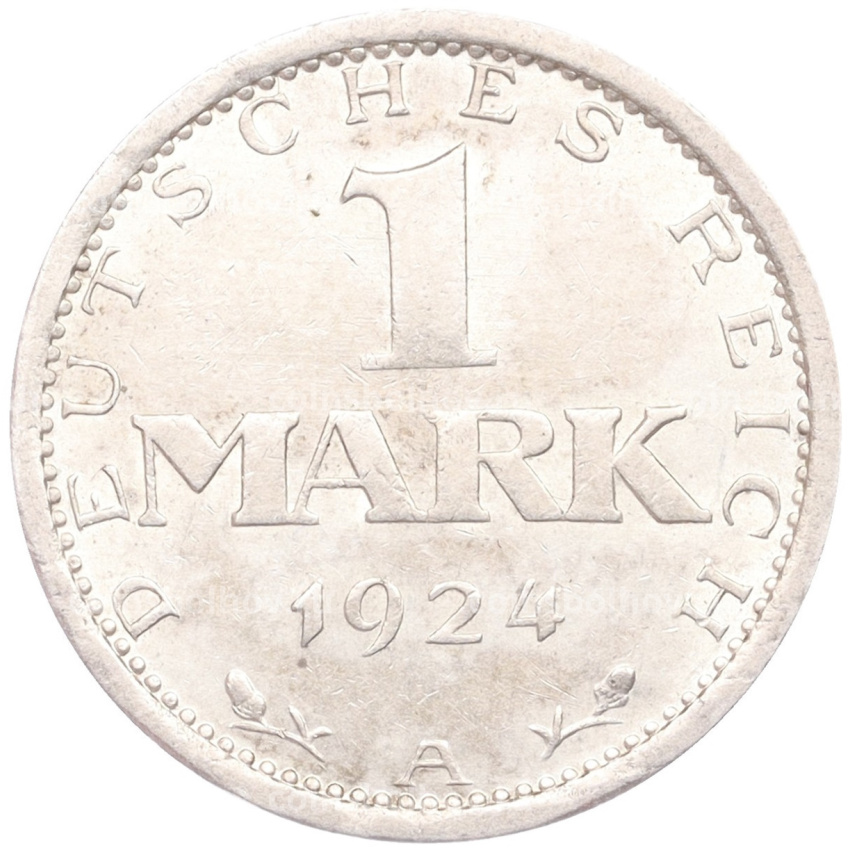 Монета 1 марка 1924 года A Германия