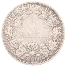 Монета 1 марка 1901 года A Германия (аверс)