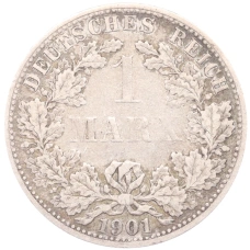 Монета 1 марка 1901 года A Германия (аверс)