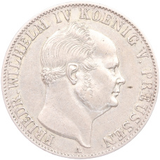 Монета 1 талер 1855 года A Пруссия (аверс)