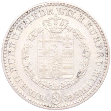 Монета 1/6 талера 1839 года Курфюршество  Гессен-Кассель (реверс)