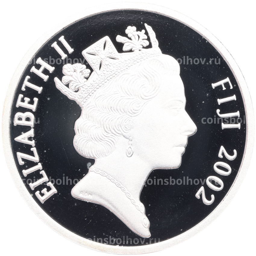 Монета 10 долларов 2002 года Фиджи «Последний выпуск Ирландского фунта» (вид 2)