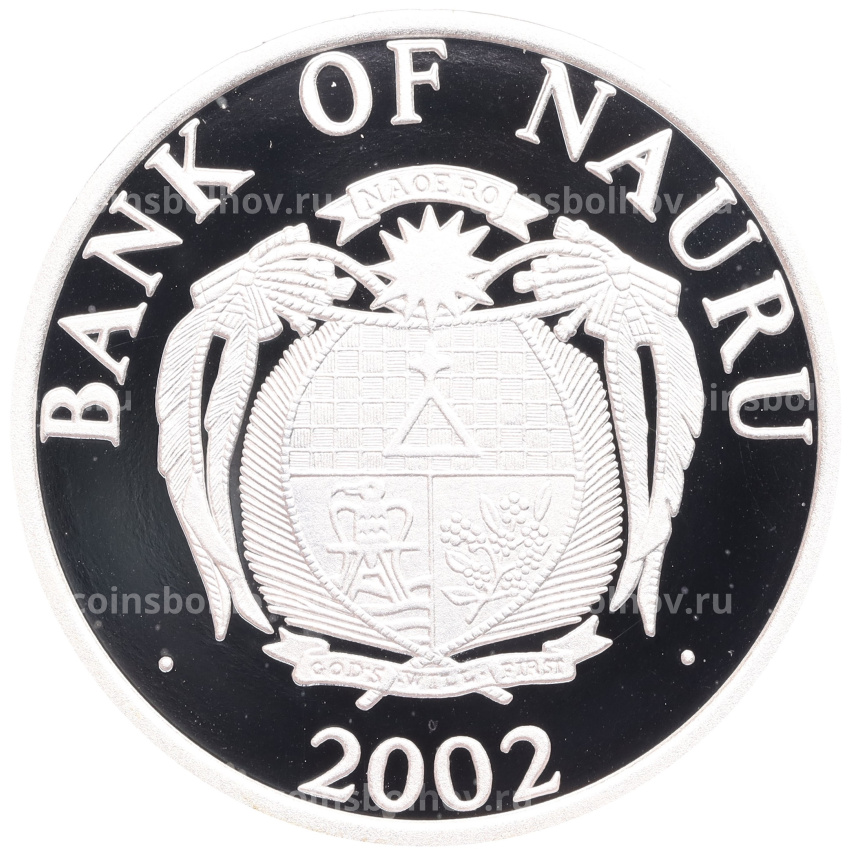 Монета 10 долларов 2002 года Науру «Последний выпуск Итальянской лиры» (вид 2)