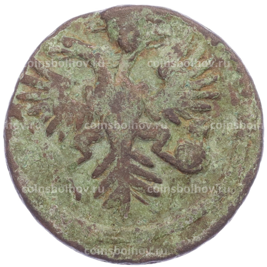 Монета Денга 1731 года — Двойная черта (вид 2)