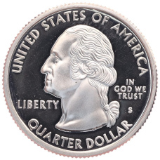 Монета 1/4 доллара (25 центов) 1999 года S США «Штаты и территории — Пенсильвания» (реверс)