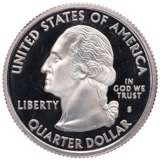 Монета 1/4 доллара (25 центов) 2000 года S США «Штаты и территории — Мэриленд» (реверс)