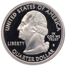 Монета 1/4 доллара (25 центов) 2000 года S США «Штаты и территории — Штат Южная Каролина» (реверс)