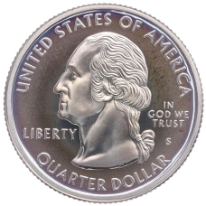 Монета 1/4 доллара (25 центов) 1999 года S США «Штаты и территории — Коннектикут» (реверс)