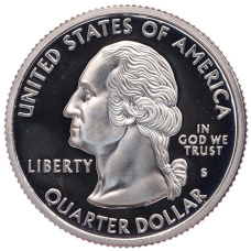 Монета 1/4 доллара (25 центов) 1999 года S США «Штаты и территории — Делавэр» (реверс)