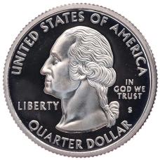 Монета 1/4 доллара (25 центов) 1999 года S США «Штаты и территории — Делавэр» (реверс)