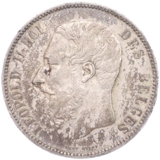 Монета 5 франков 1873 года Бельгия (реверс)