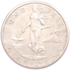 Монета 1 песо 1908 года Филиппины (Администрация США) (аверс)