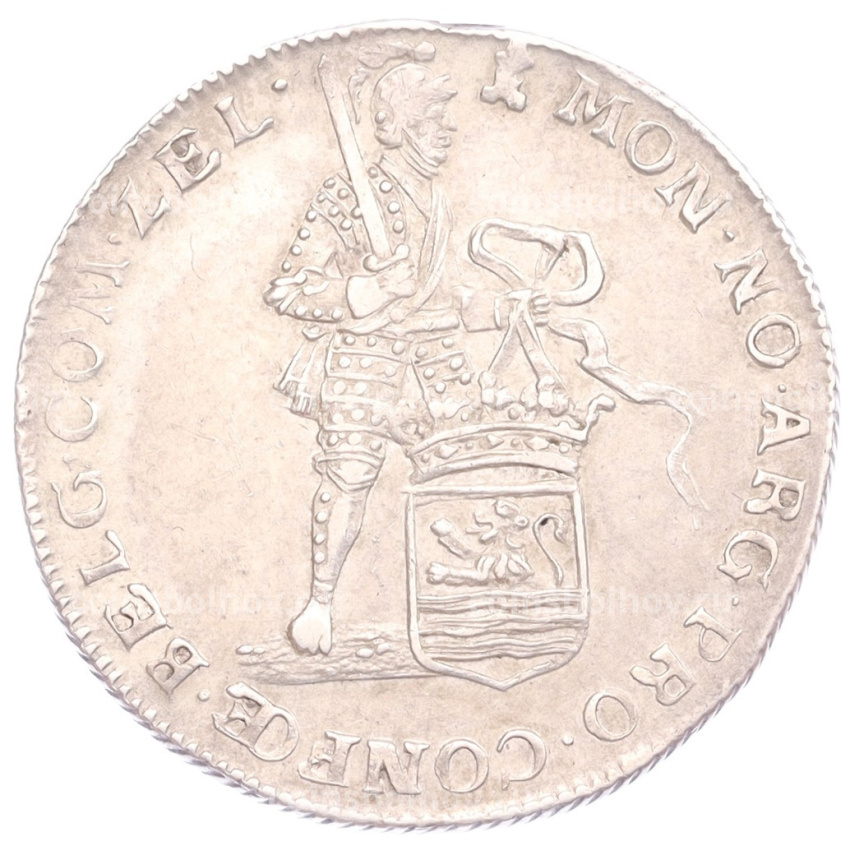 Монета 1/4 серебряного дуката 1762 года Голландская республика — провинция Зеландия