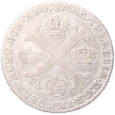 Монета 1/2 кроненталера 1764 года Австрийские Нидерланды (аверс)