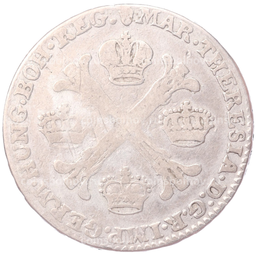 Монета 1/2 кроненталера 1764 года Австрийские Нидерланды