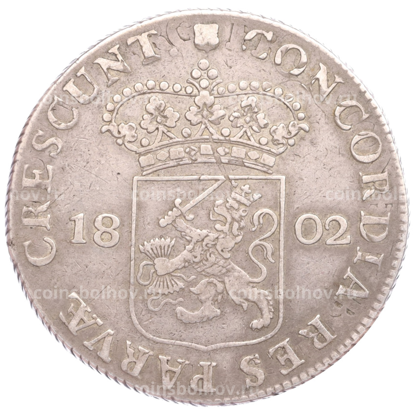Монета 1 рейксдальдер 1802 года Нидерланды
