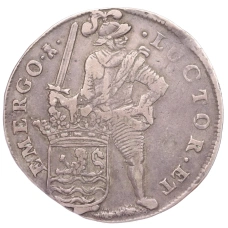 Монета 2 дальдера 1687 года Голландия — Провинция Зеландия (аверс)