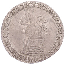 Монета 1 дукат 1795 года Голландия —  провинция Зеландия (аверс)