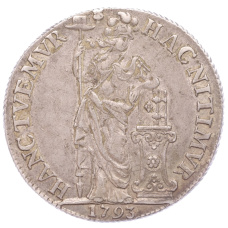 Монета 3 гульдена 1793 года Голландия (аверс)