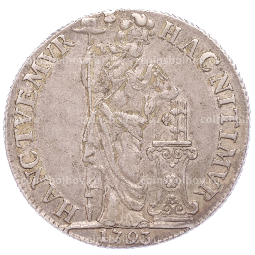 Монета 3 гульдена 1793 года Голландия