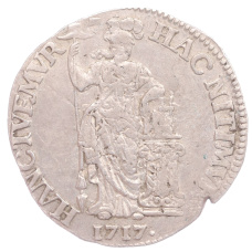 Монета 1 гульден 1717 года Голландия (аверс)