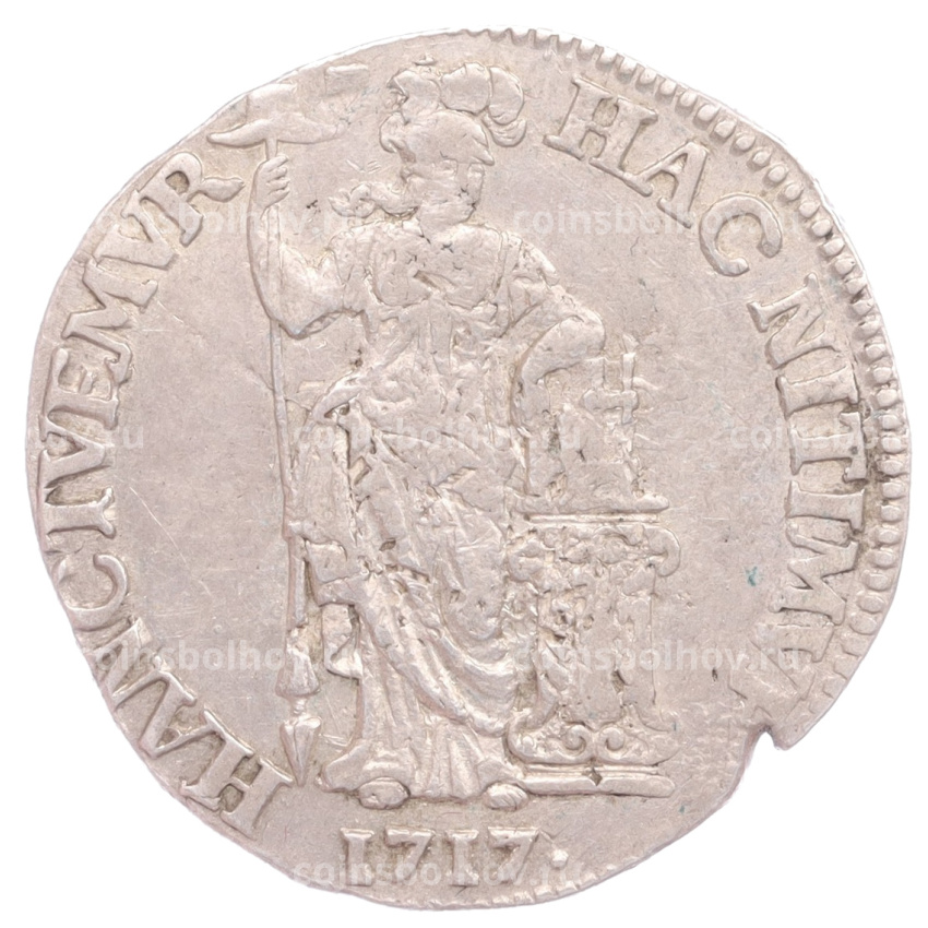 Монета 1 гульден 1717 года Голландия