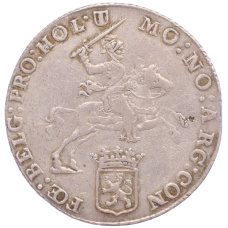 Монета 1/2 дукатона 1770 года Голландия — провинция Западная Фрисландия (аверс)