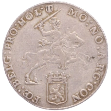 Монета 1/2 дукатона 1770 года Голландия — провинция Западная Фрисландия (аверс)